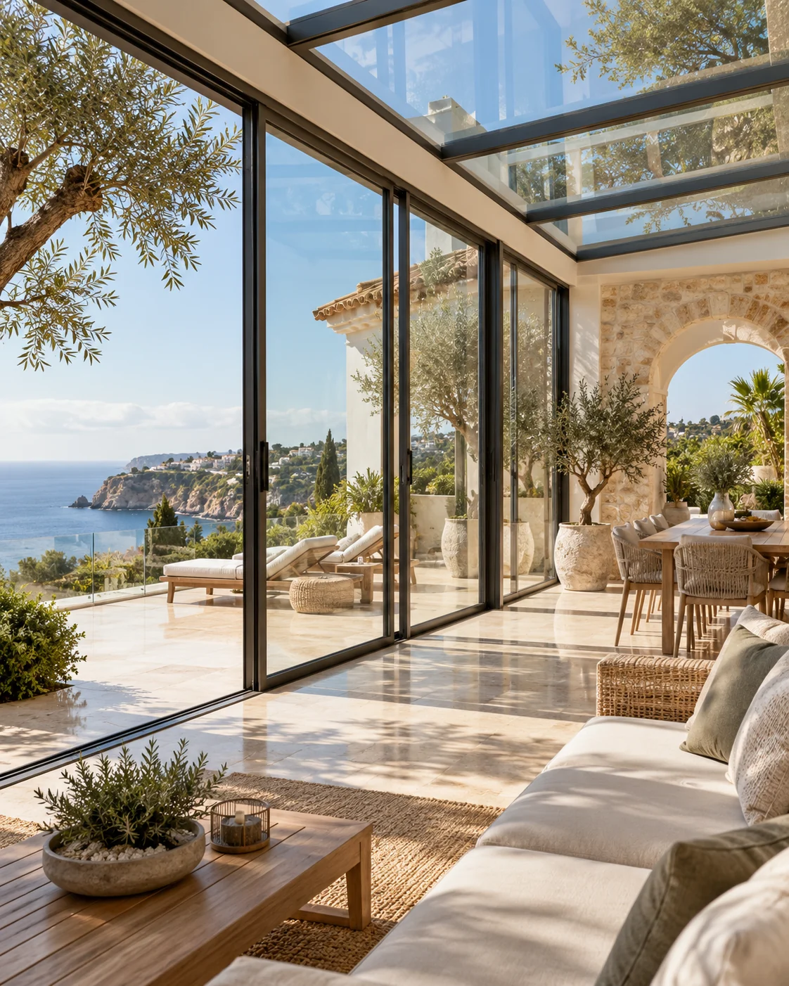 Conservatories & Glass Terraces – AI-generated imagery · illustrative, not client properties